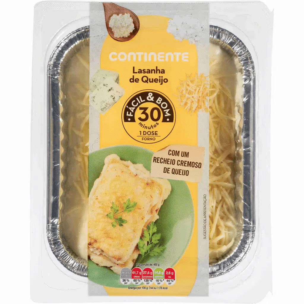 Lasanha de Queijo - CONTINENTE FÁCIL & BOM