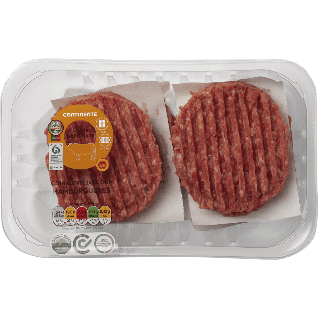 Hambúrguer de Bovino Carnalentejana Dop - CONTINENTE