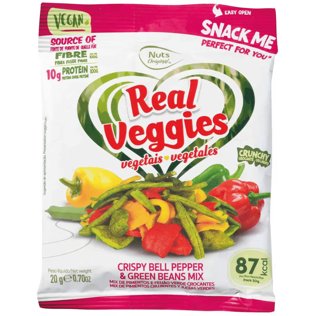 Mix de Pimento e Feijão Verde Crocantes - 100% VEGGIES