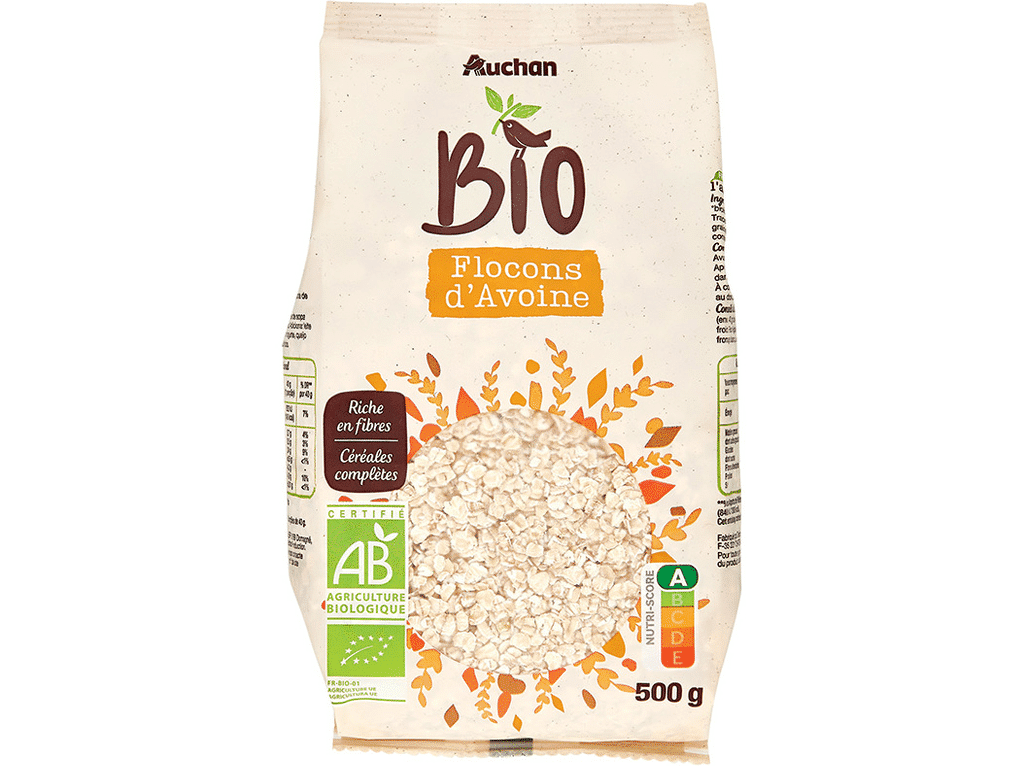 Flocos Aveia 500 G - AUCHAN BIO