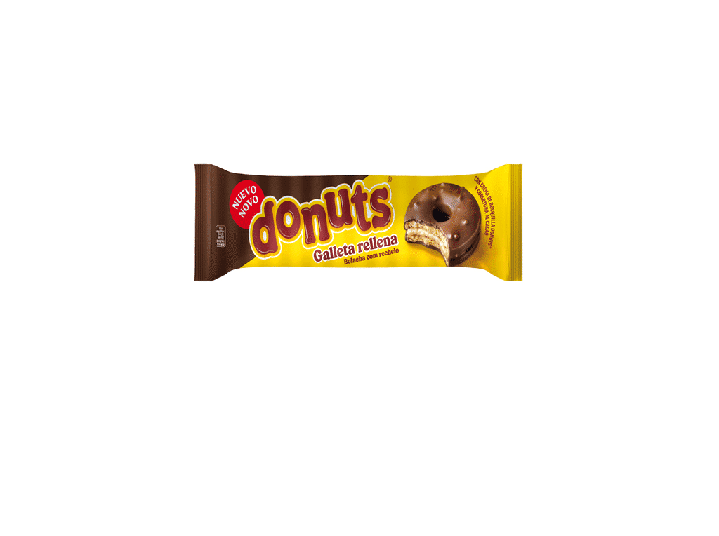 Bolachas Cobertura Chocolate 140 G - DONUTS