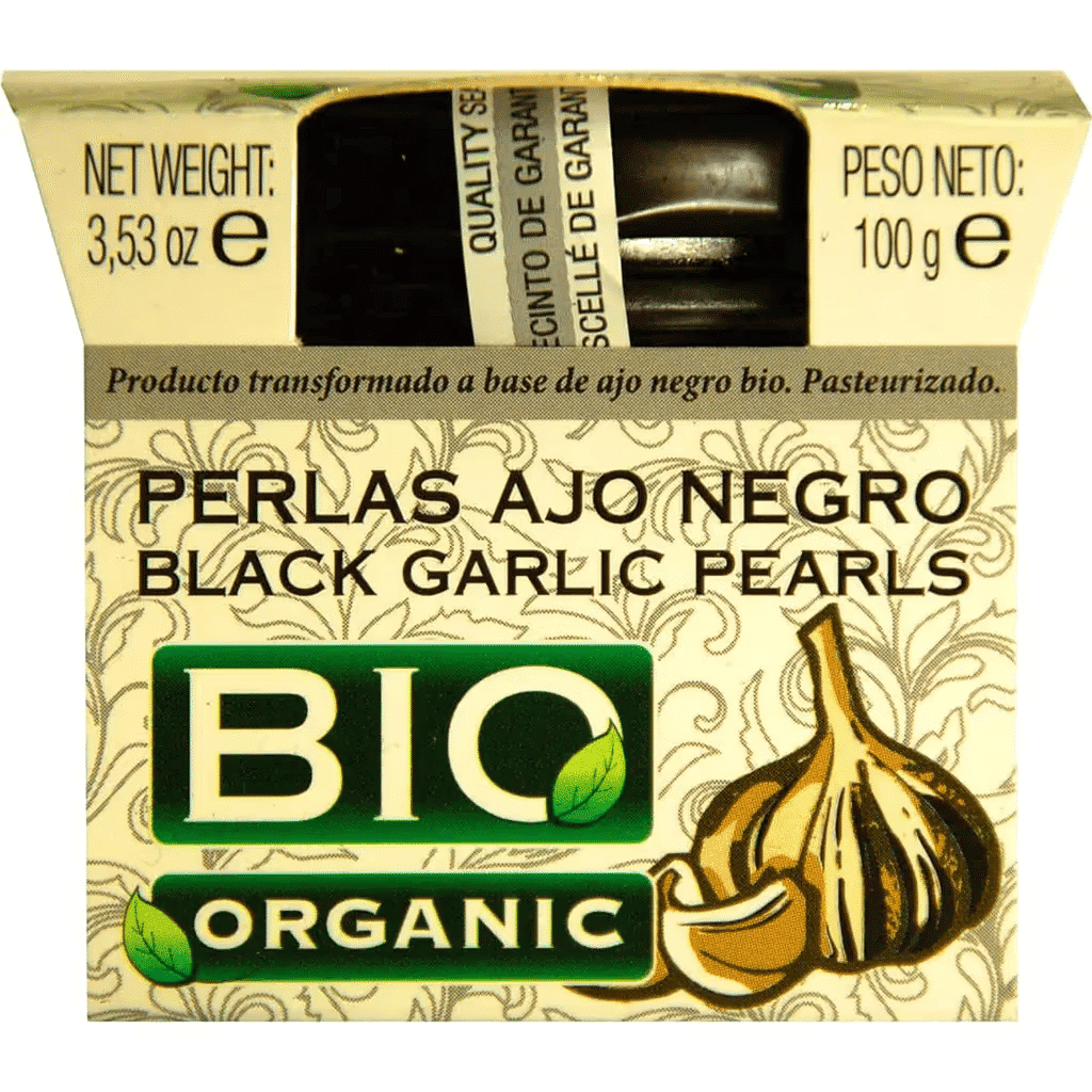 Pérolas de Alho Preto Biológico frasco 100 g - CATALIMENT