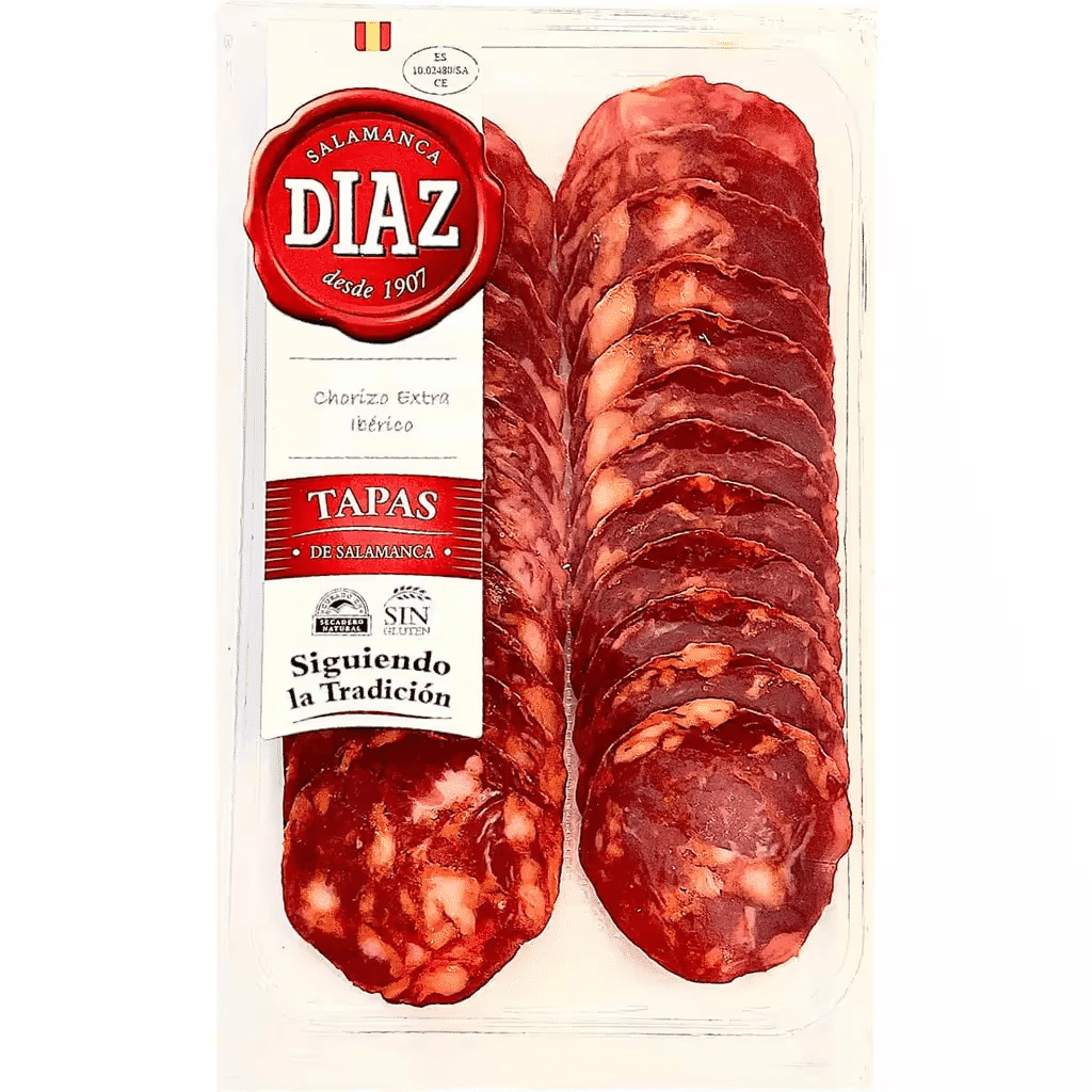 Chouriço Extra Ibérico Fatias unidade 90 g - DIAZ