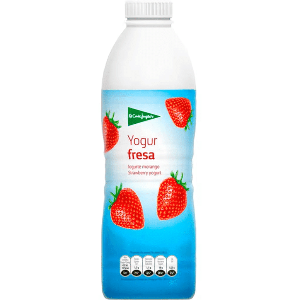 Iogurte Líquido de Morango embalagem 1 L - EL CORTE INGLÉS
