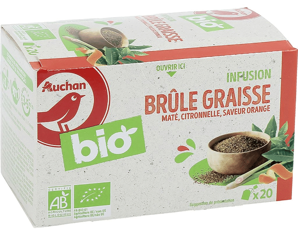Infusão Queima Gordura 20 Saquetas - AUCHAN BIO