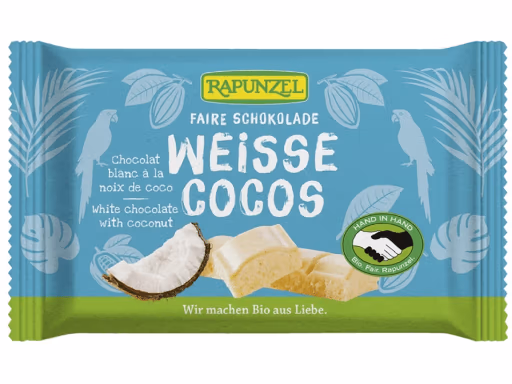 Chocolate Branco Coco Bio 100g - RAPUNZEL