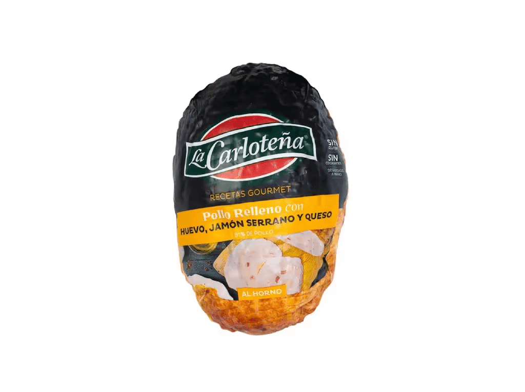 Frango Recheado Ovo Presunto Queijo Kg - LA CARLOTEÑA