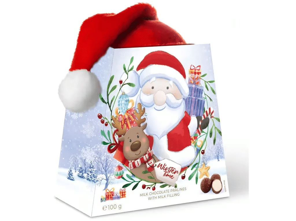 Cx Choc. Gorro Natal 100g - MILLANO
