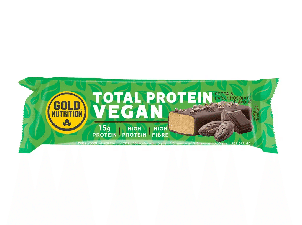 Barra Proteina Vegan Cacau 46g - GOLDNUTRITION