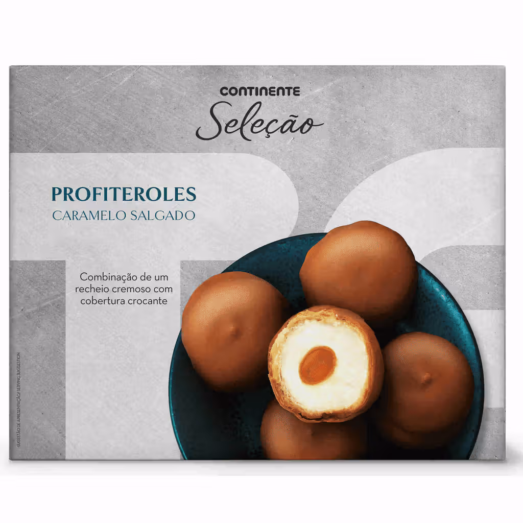 Profiteroles com Caramelo Salgado - CONTINENTE SELEÇÃO