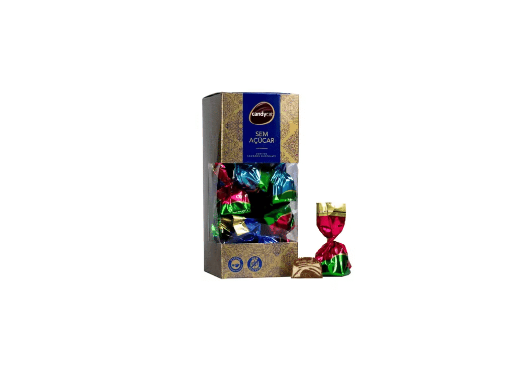 Bombons Chocolate Sem Açúcar 150g - CANDYCAT
