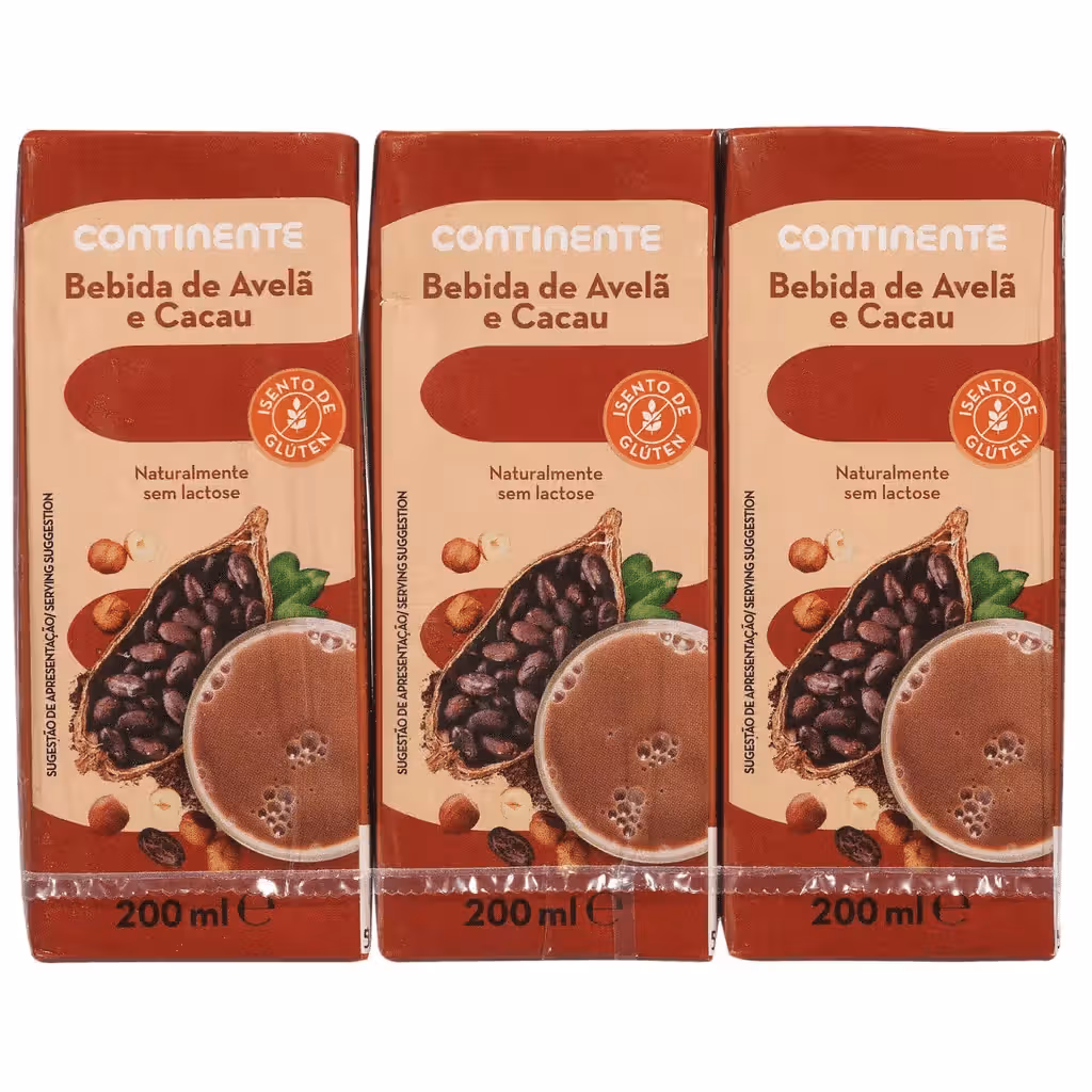 Bebida Vegetal Avelã e Cacau - CONTINENTE