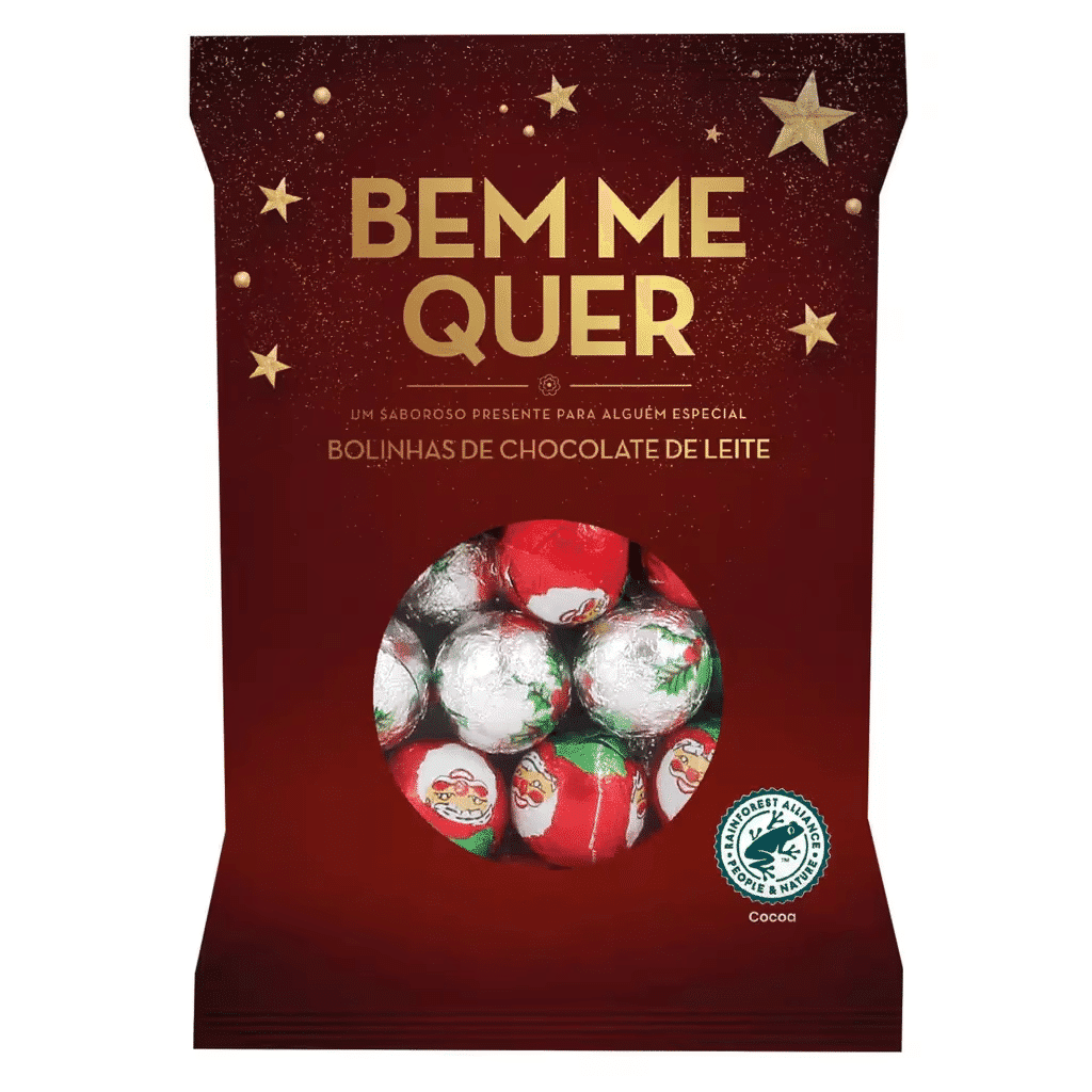 Bolinhas de Chocolate de Leite Natal - BEM ME QUER