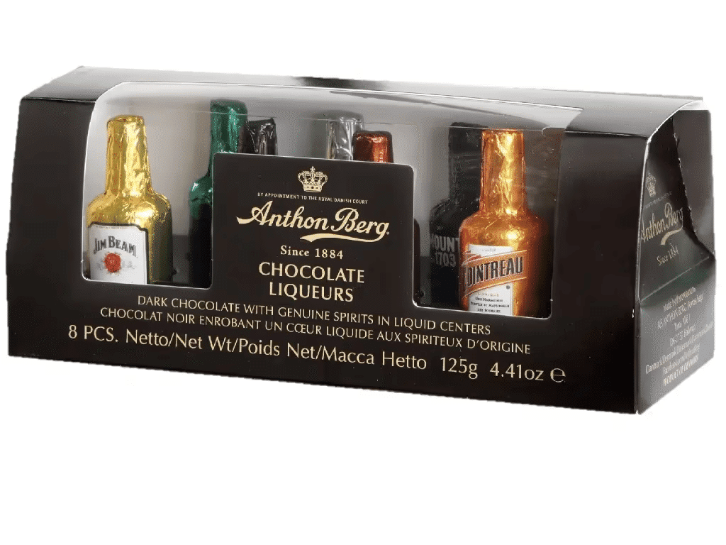Chocolates Licor Garrafas 8 Un - ANTHON BERG