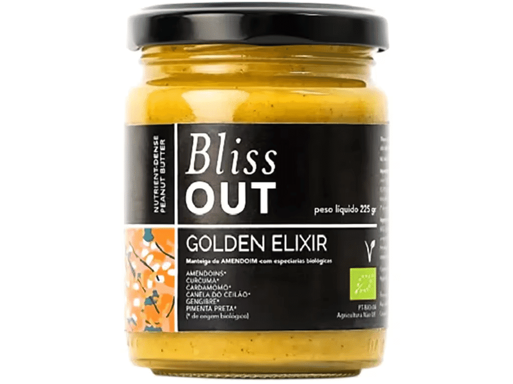 Manteiga De Amendoim Golden Elixir Bio 225g - BLISS OUT
