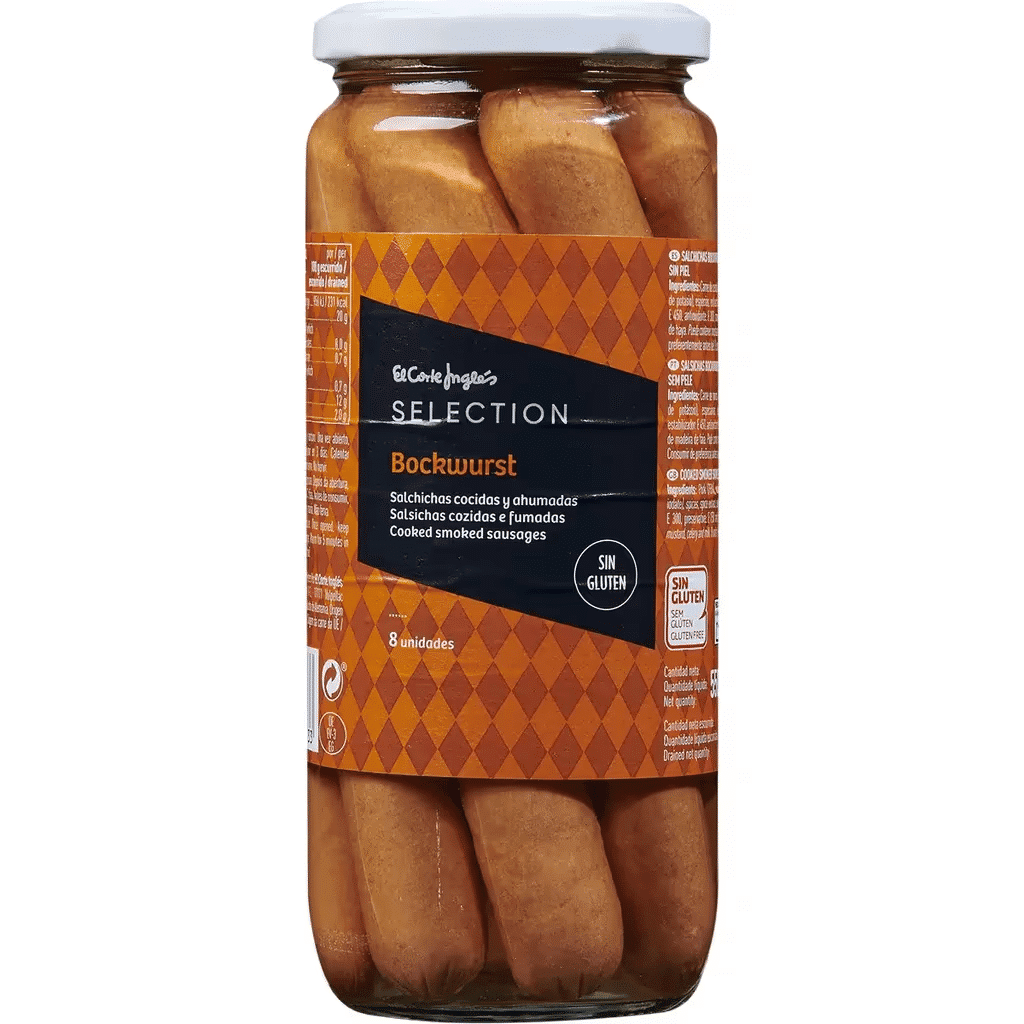 Salsichas Bockwurst frasco 360 g - EL CORTE INGLÉS SELECTION