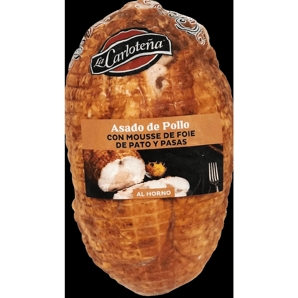 Frango Assado com Mousse de Foie de Pato e Passas Peso Aproximado por unidade 2,2 kg -