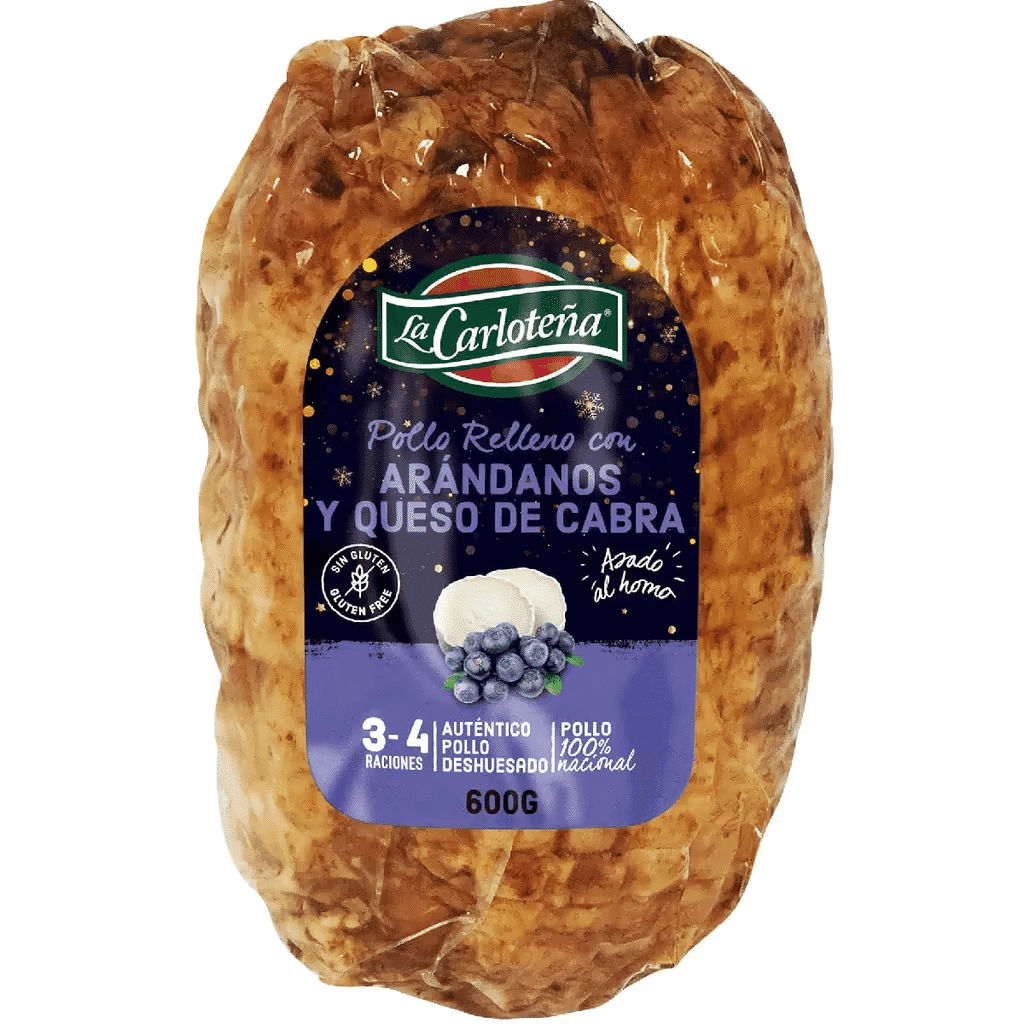 Frango Recheado com Amoras e Queijo de Cabra unidade 600 g - LA CARLOTEÑA