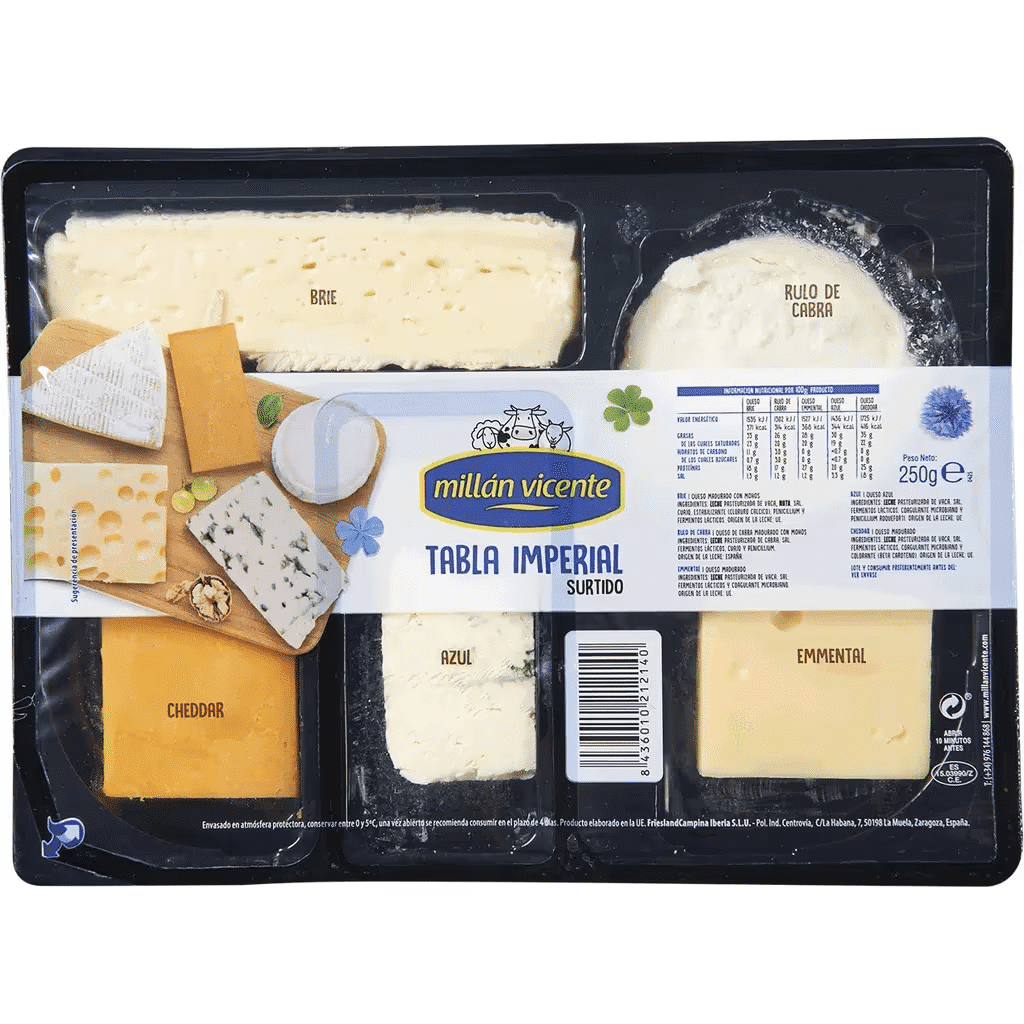 Sortido de Queijos Imperial unidade 250 g - MILLAN VICENTE