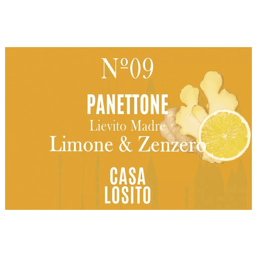Panettone de Limão e Gengibre embalagem 1 kg - CASA LOSITO