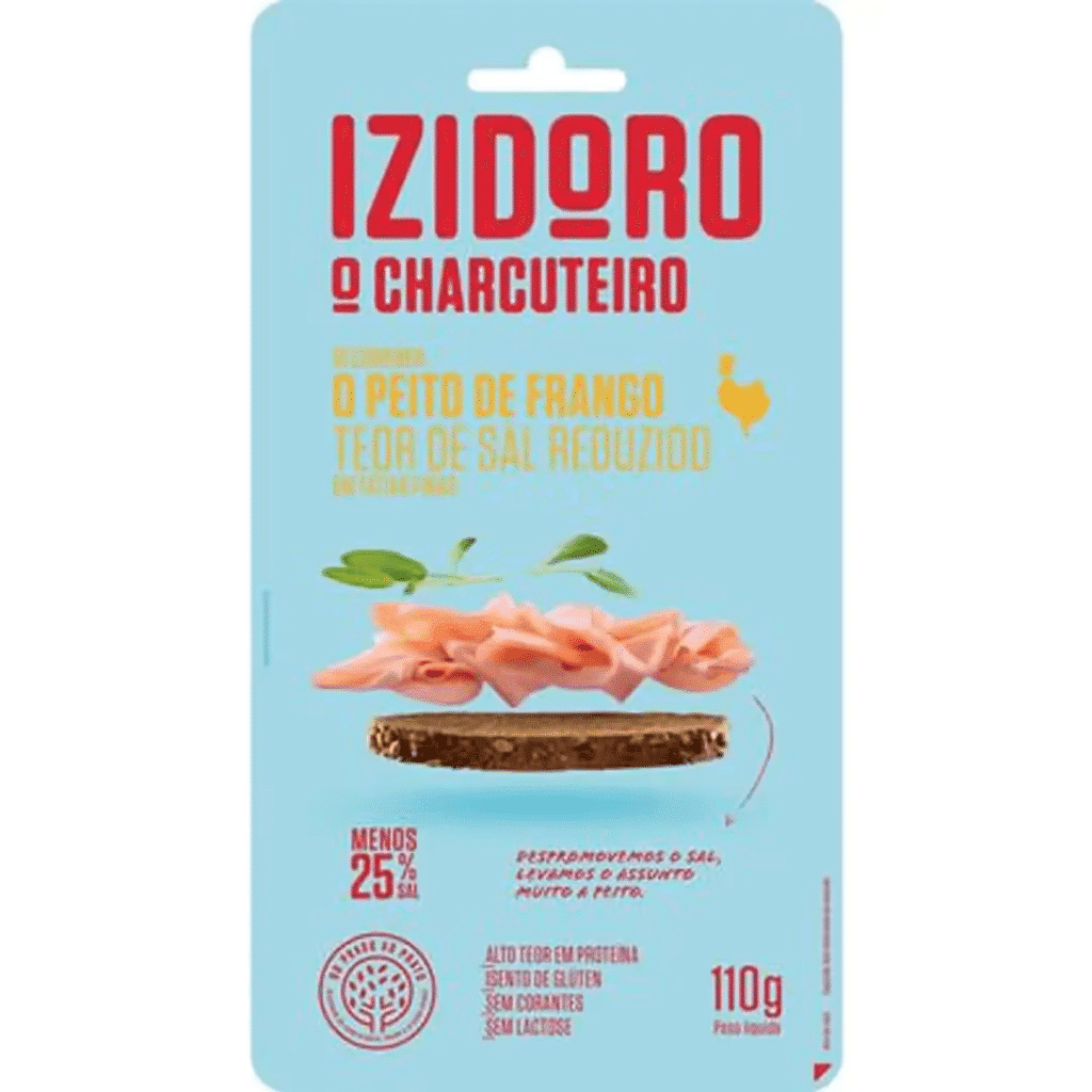 Fiambre Peito de Frango Teor de Sal Reduzido Fatias finas - IZIDORO