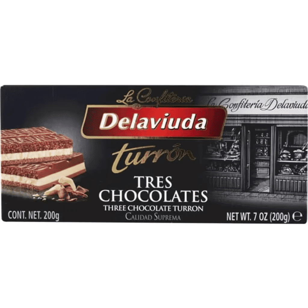 Torrão de Três Chocolates embalagem 200 g - DELAVIUDA