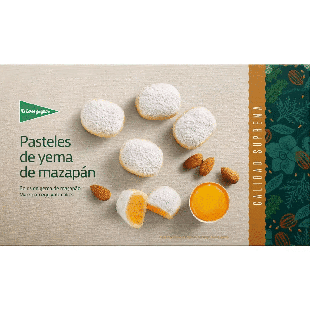 Bolos de Gema de Maçapão embalagem 300 g - EL CORTE INGLÉS
