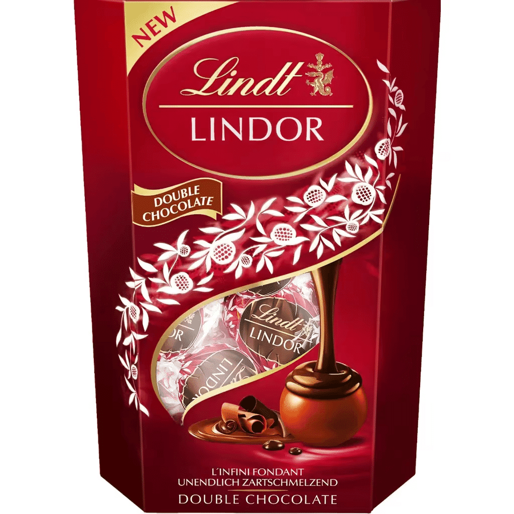 Bombons Lindor Duplo Chocolate embalagem 200 g - LINDT