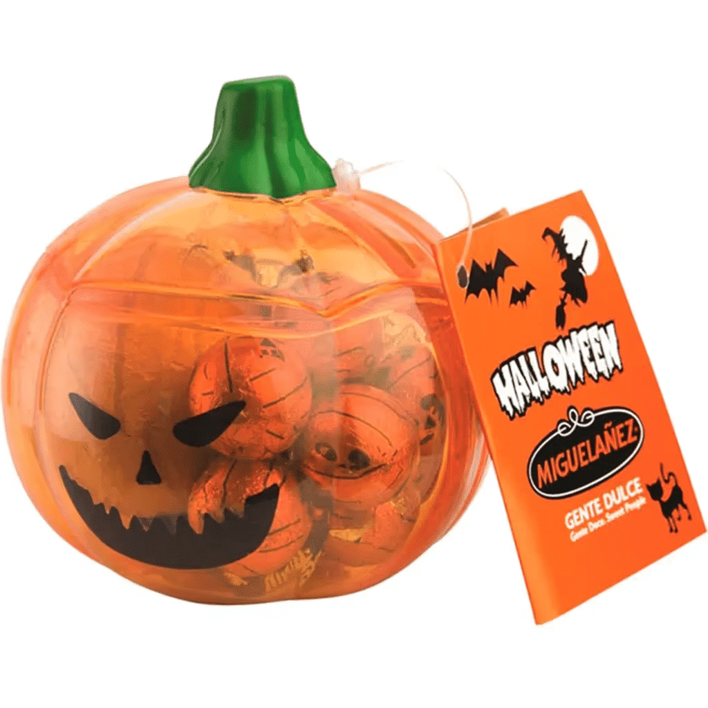 Abóbora com Chocolates Halloween embalagem 100 g - MIGUELAÑEZ