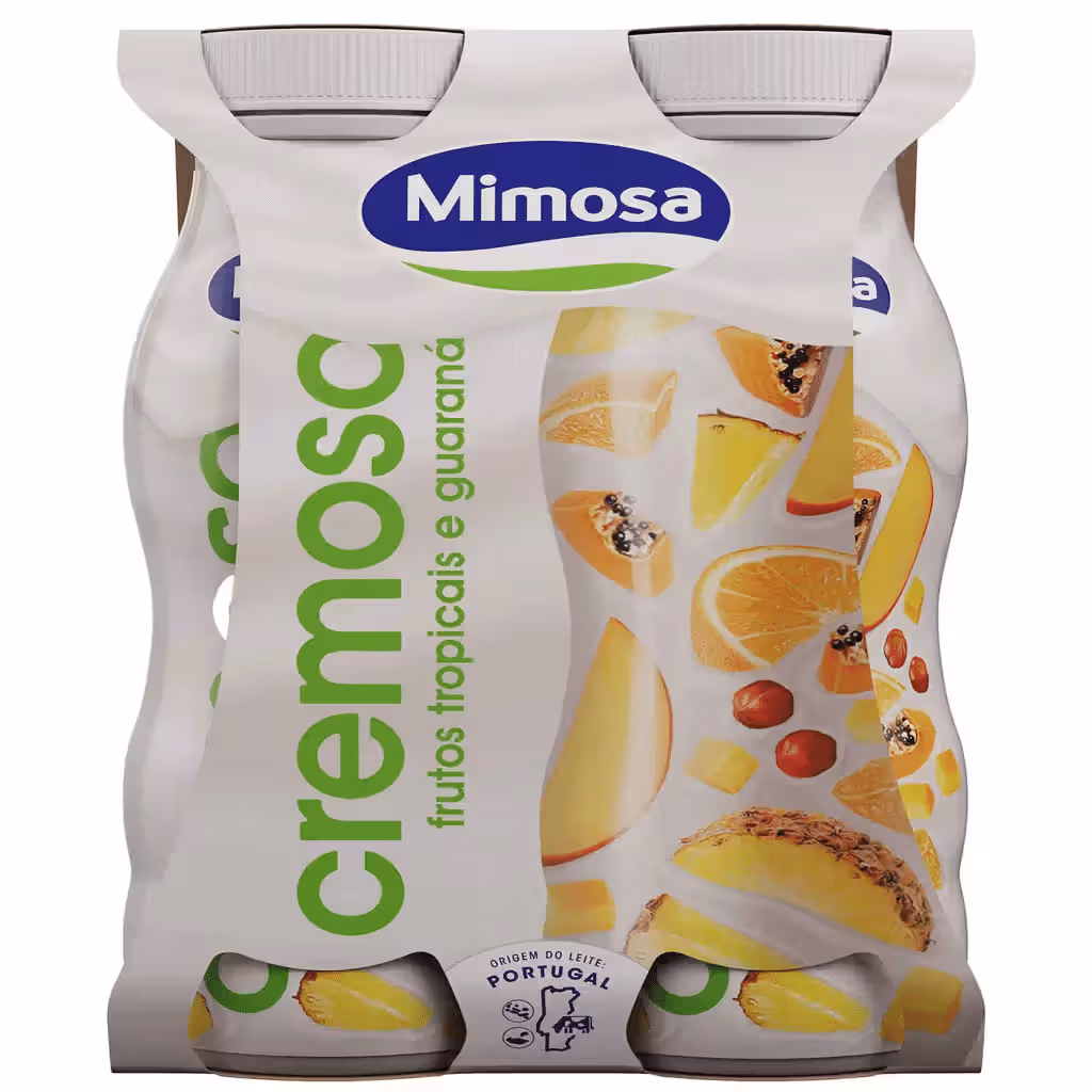 Iogurte Líquido Cremoso Frutos Tropicais e Guaraná - MIMOSA