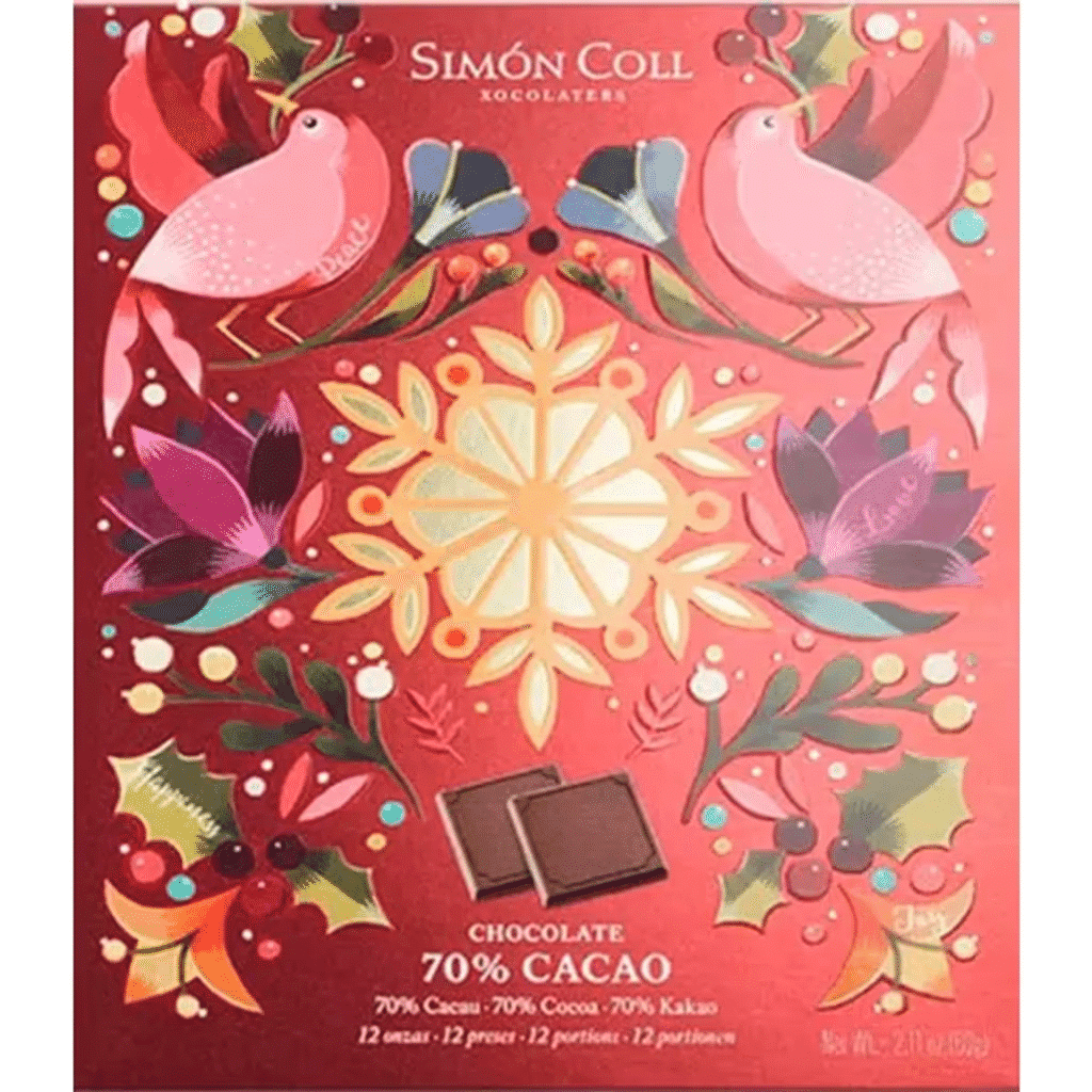 Chocolate Negro Napolitanas embalagem 60 g - SIMON COLL