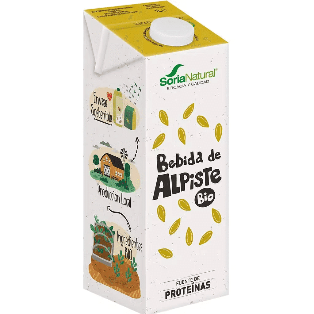 Bebida Vegetal Alpista Biológica embalagem 1 L - SORIA NATURAL