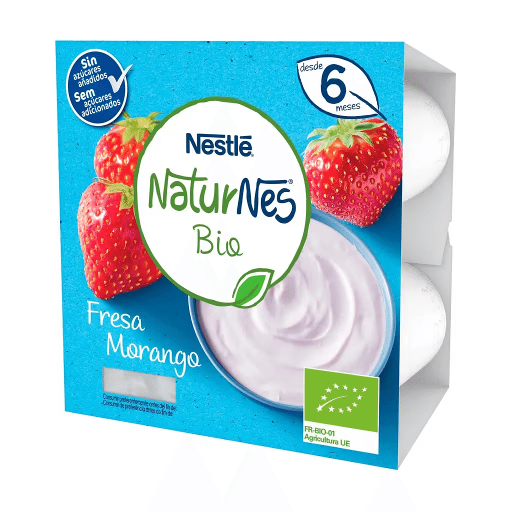 Alimento Lácteo Morango Bio - NATURNES