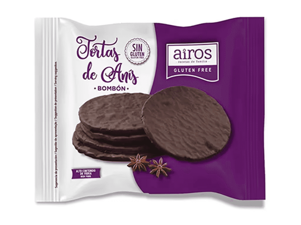 Bolachas Anis Chocolate Sem Glúten 200g - AIROS