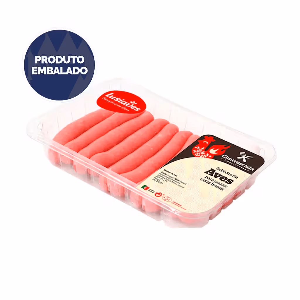 Salsicha de Aves - Embalagem 0.35 Kg - LUSIAVES