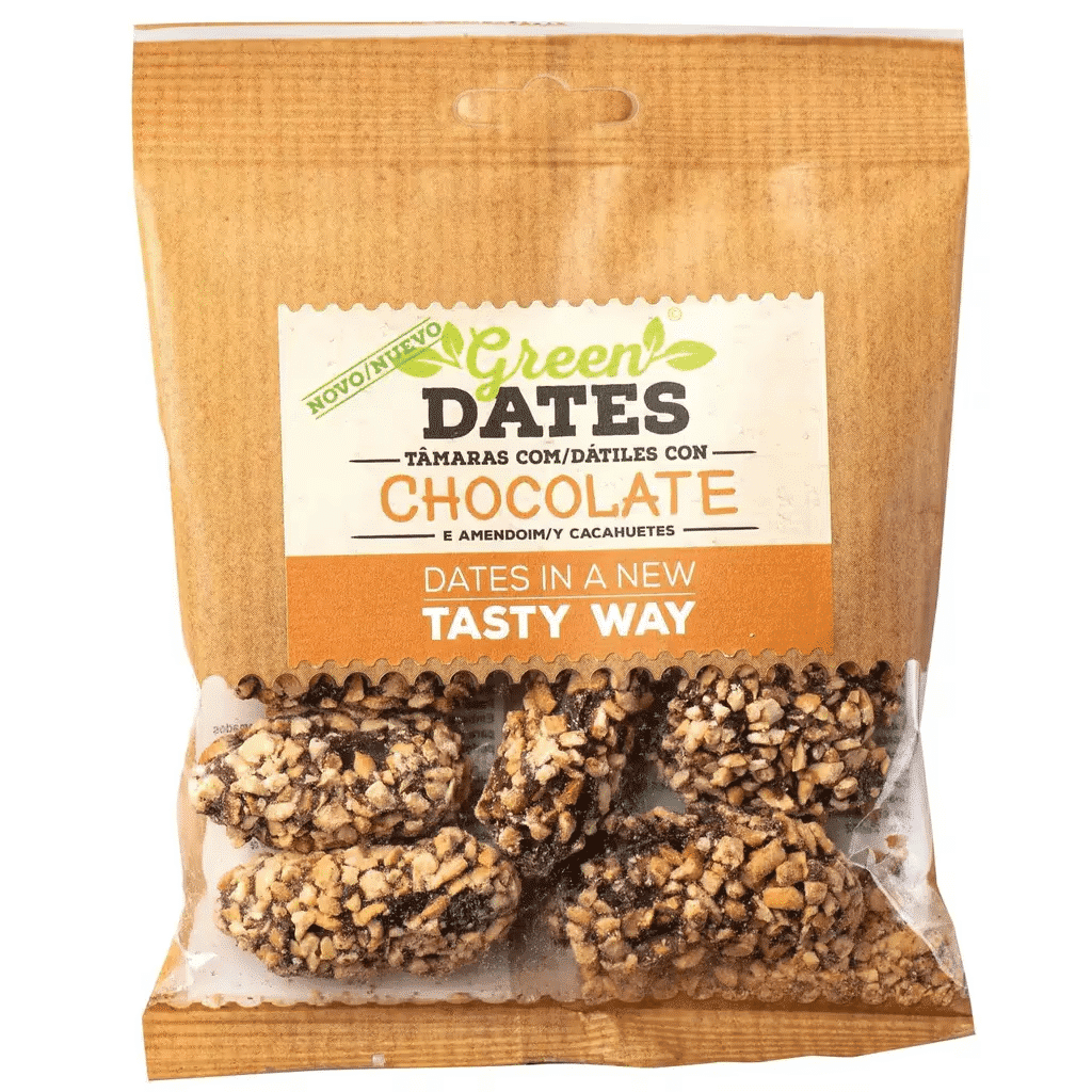 Tâmaras com Chocolate e Amendoim - GREEN DATES