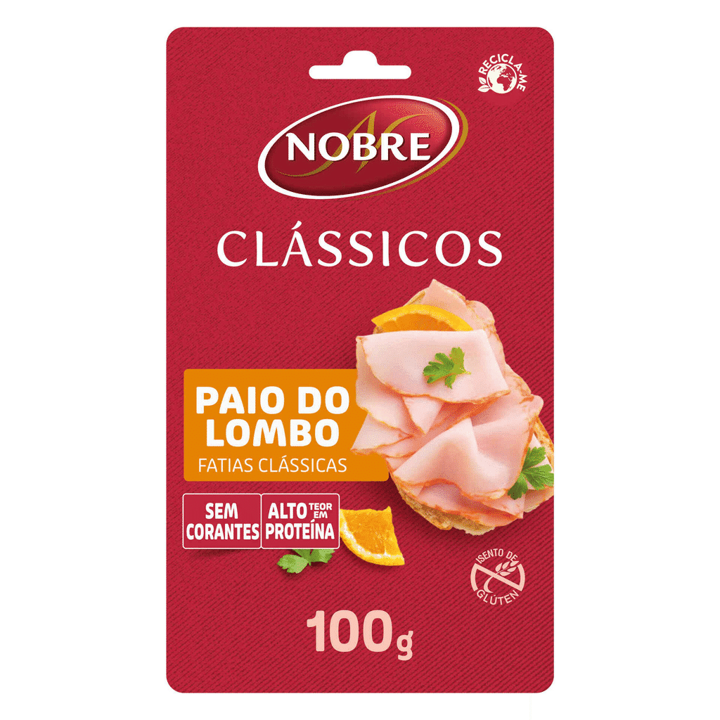 Paio do Lombo Fatias Clássicas - NOBRE