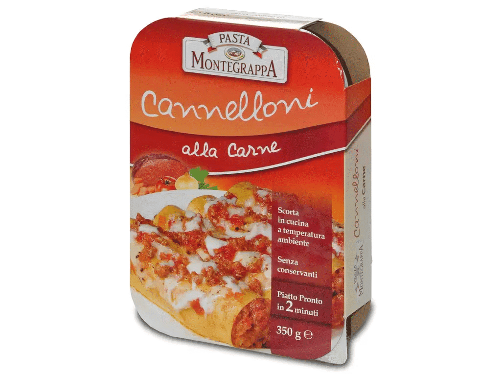 Cannelloni Com Recheio De Carne 350g - PASTA MONTEGRAPPA