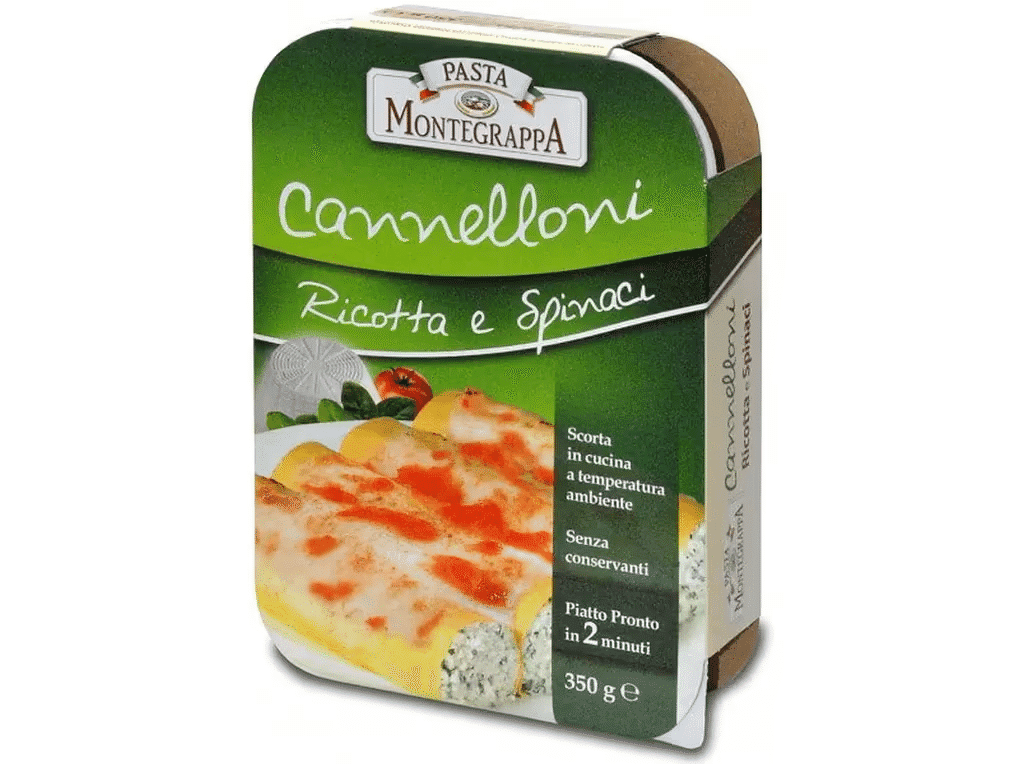 Cannelloni C/ Ricotta 350g - PASTA MONTEGRAPPA