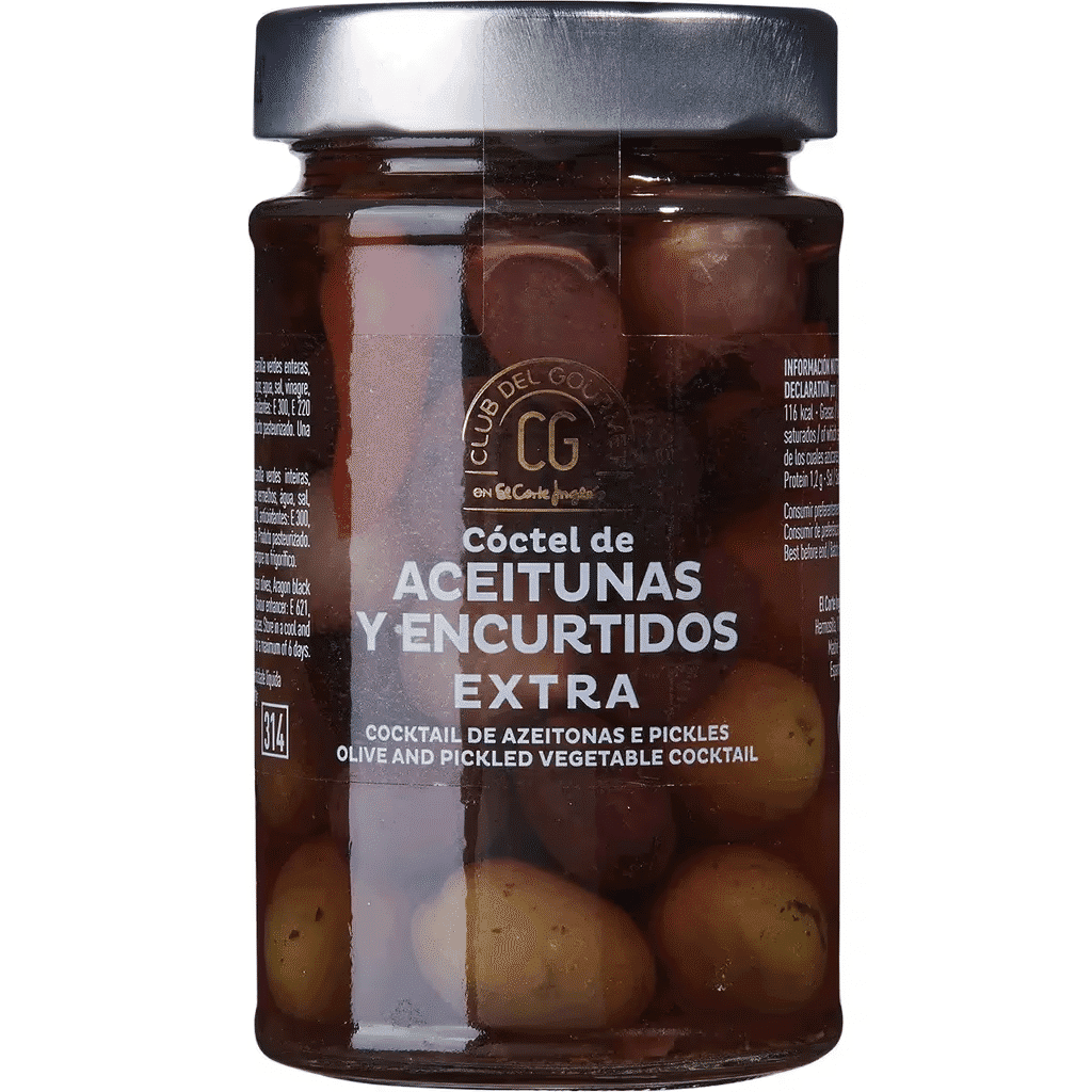 Cocktail de Azeitonas e Pickles Extra frasco 165 g - CLUB DEL GOURMET