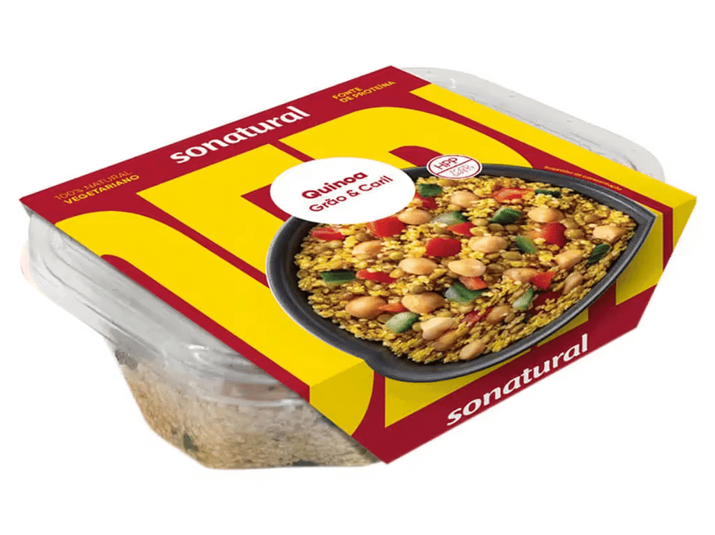 Salada Quinoa Caril E Grão 200 G - SO NATURAL