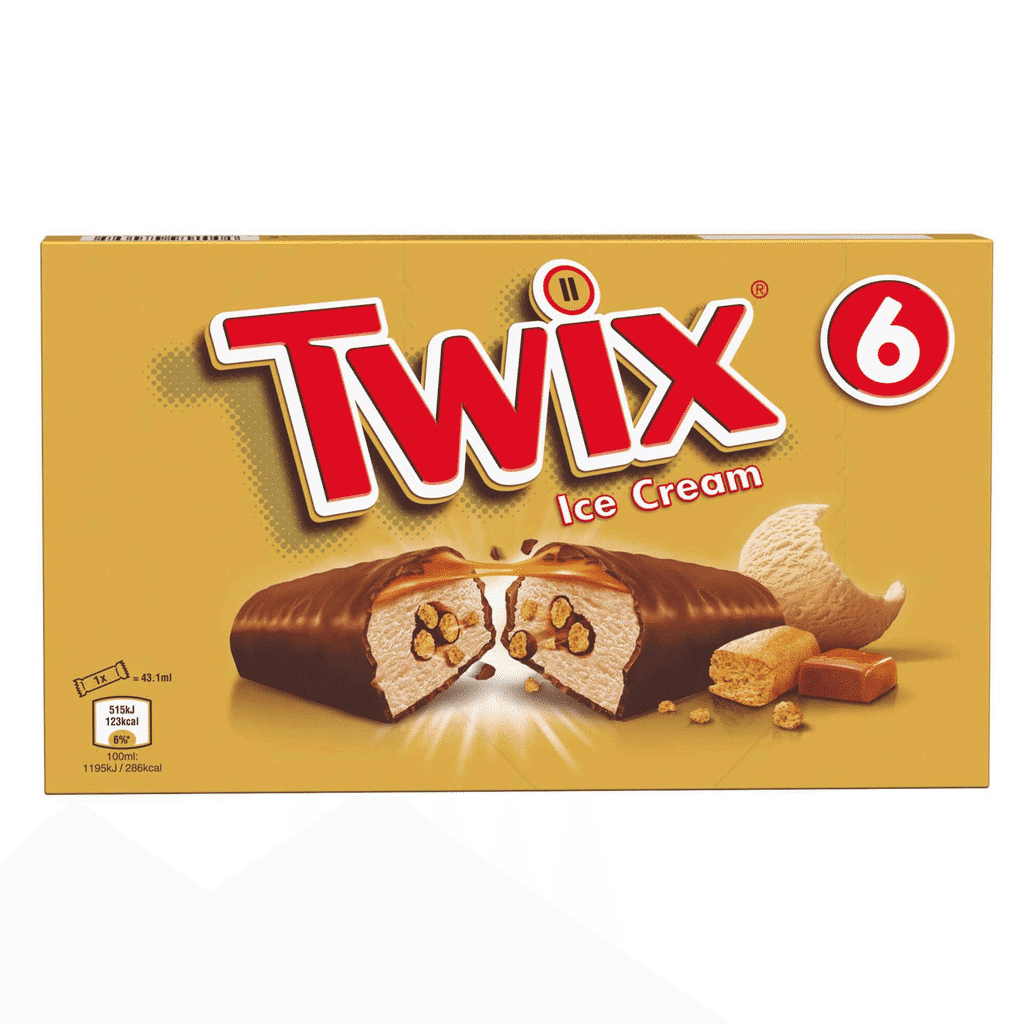 Gelado de Caramelo e Biscoito - TWIX