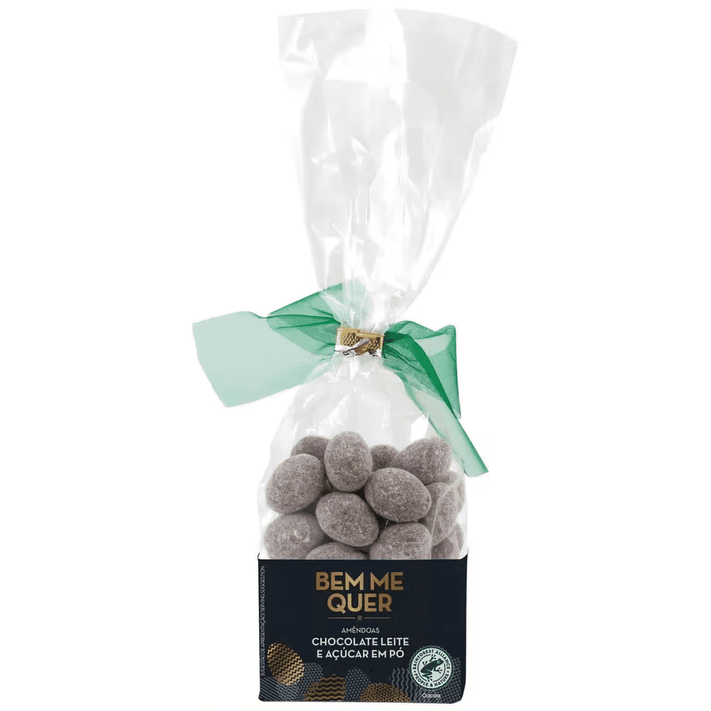 Amêndoas Chocolate de Leite e Açúcar em Pó - BEM ME QUER