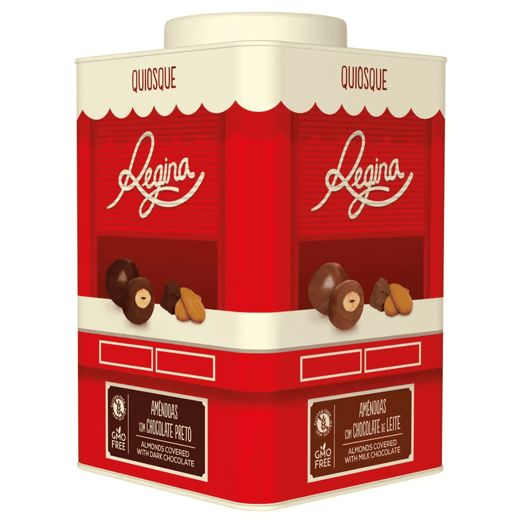 Amêndoas Chocolate de Leite Quiosque Lata - REGINA
