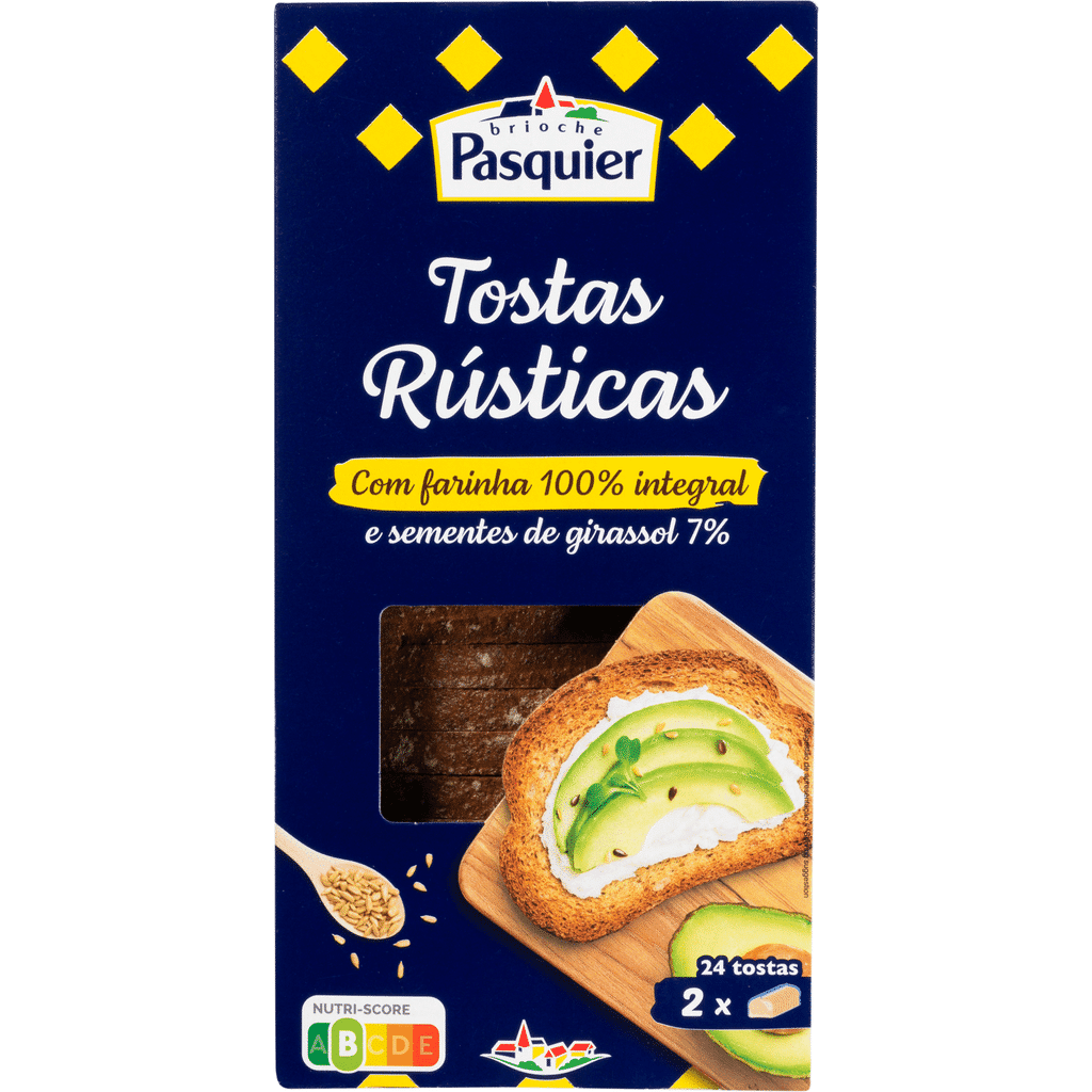 Tostas Rústicas Integrais - BRIOCHE PASQUIER