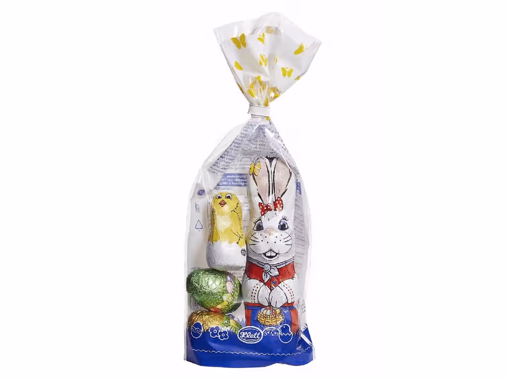 Saco Com Coelho Mais Fantasias Chocolate Leite 100g - KLETT