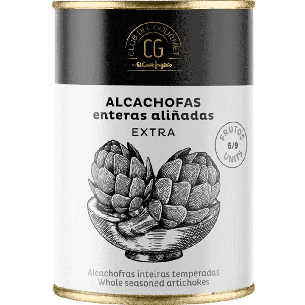 Alcachofras Inteiras Temperadas lata 260 g - CLUB DEL GOURMET