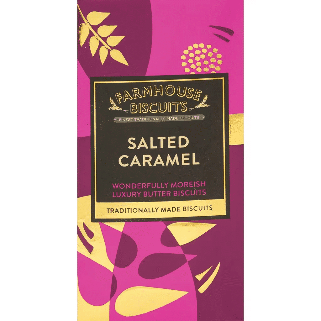 Bolachas de Manteiga Luxury de Caramelo Salgado embalagem 150 g - FARMHOUSE
