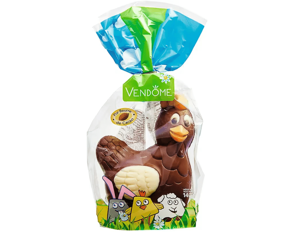 Galinha Chocolate Decorada 140g - VENDOME