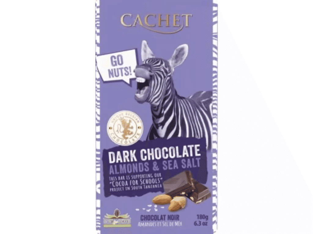 Chocolate Negro Safari Amêndoa E Sal 180 G - CACHET